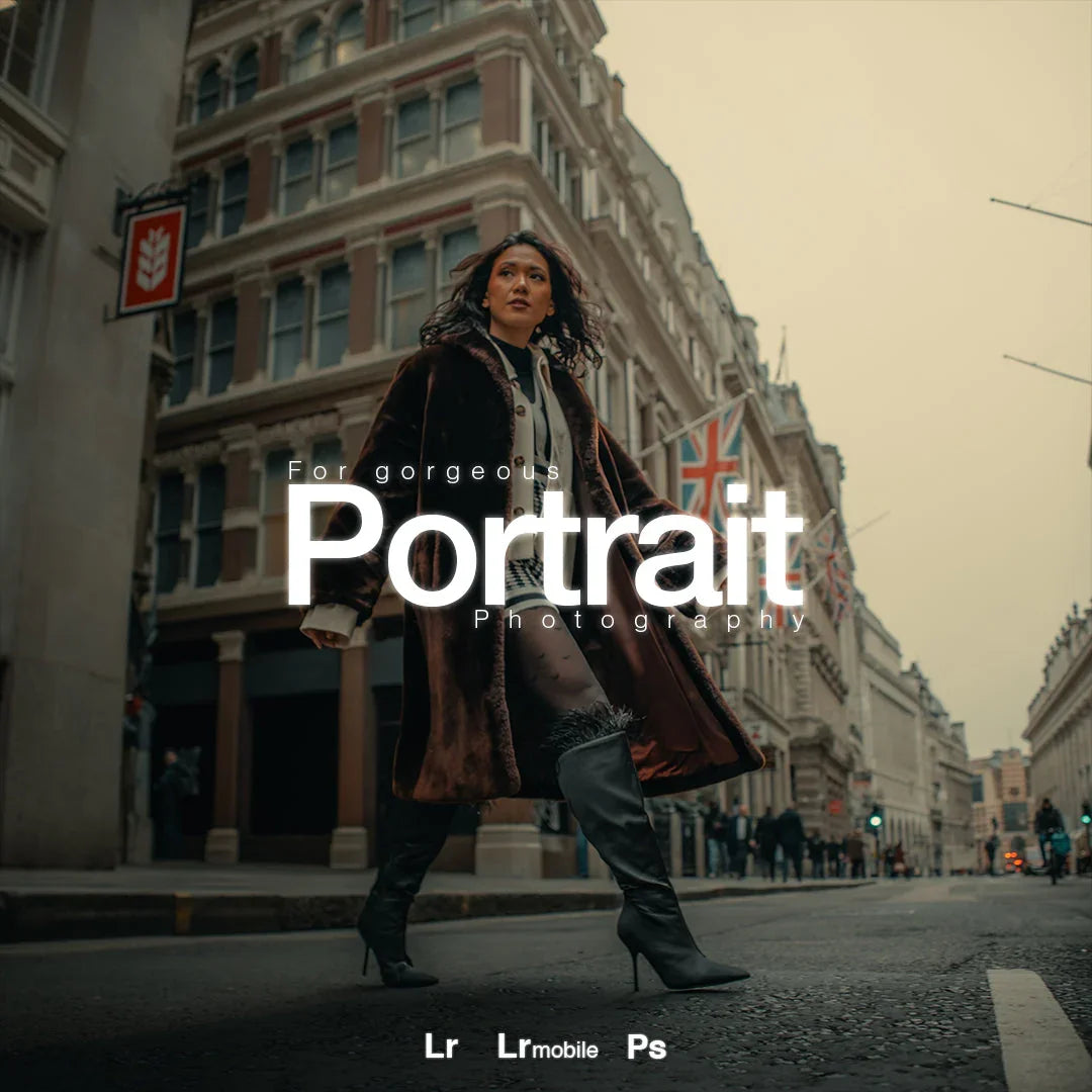Portrait edited with Multiverse Lightroom preset – soft cinematic tone